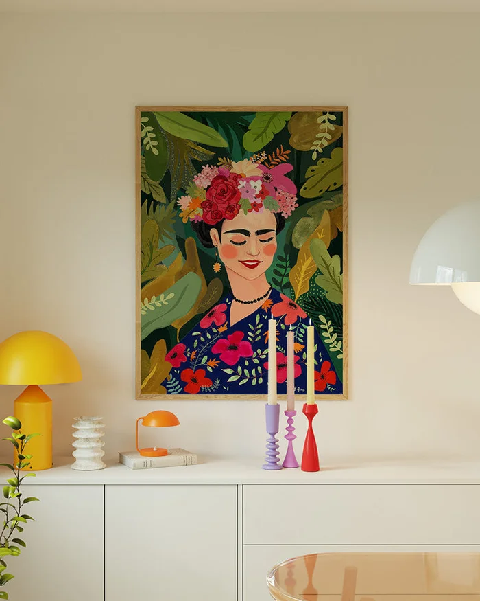 Frida Khalo ilustrada en Multicolor - Láminas, Uruguay | La Cuadrería, vista 2
