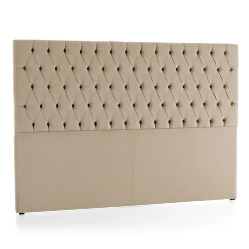 Respaldo 2 plazas tela natural - Beige en Beige - Respaldos de cama, Uruguay | La Cueva Muebles