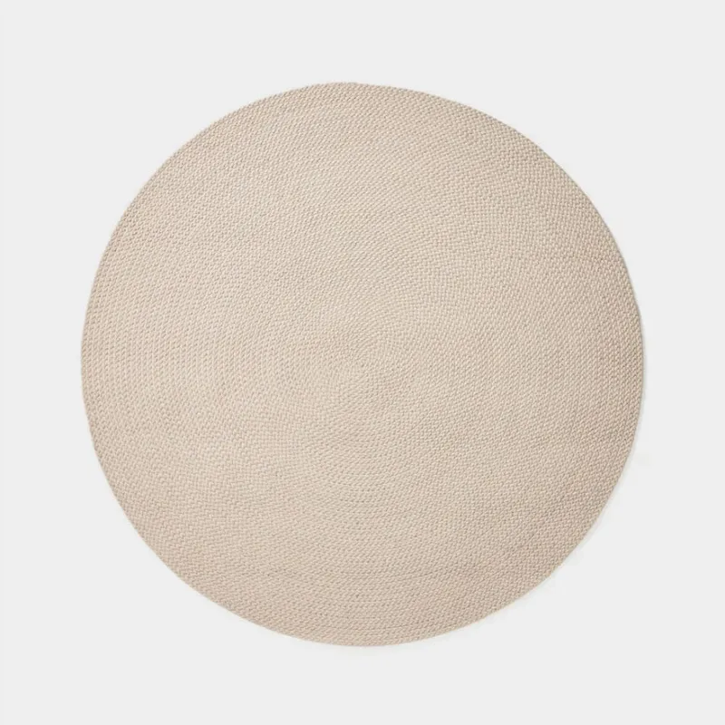 Alfombra Despas de fibras sintéticas crudo Ø150 cm. en Beige - Muebles para el exterior, Uruguay | Kavehome