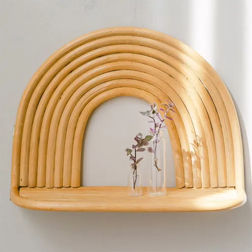 Estante arcoíris de rattan en Multicolor - Muebles, Uruguay | Decoramuss