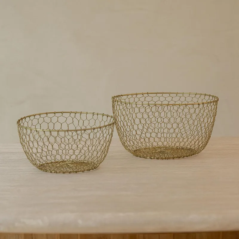 Set canastas wire 27d/23d en Dorado - Canastos, Uruguay | De Arcos