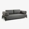 Sofá Compo 3 plazas - gris oscuro 232 cm en Gris - Sillones y sofás, Uruguay | Kavehome, vista 1 de 8