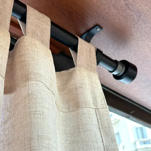 Barral para cortina 4mts en Negro - Textiles, Uruguay | Alta Gracia Deco