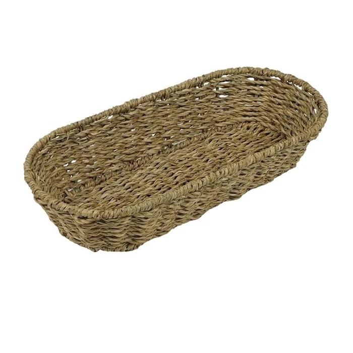 PANERA OVAL 32x15xH7CMS FIBRA NATURAL en Madera natural - Canastos, Uruguay | Decohogar, vista 2