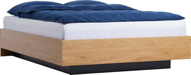 Estructura cama c/almac ELLINGE 2 Plazas 140x190 color robl en Gris - Dormitorio, Uruguay | JYSK, vista 3