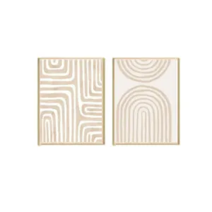 Kit 2 Cuadros – Abstracto Beige – 40 x 60 en Beige - Decoración de pared, Uruguay | Berna home