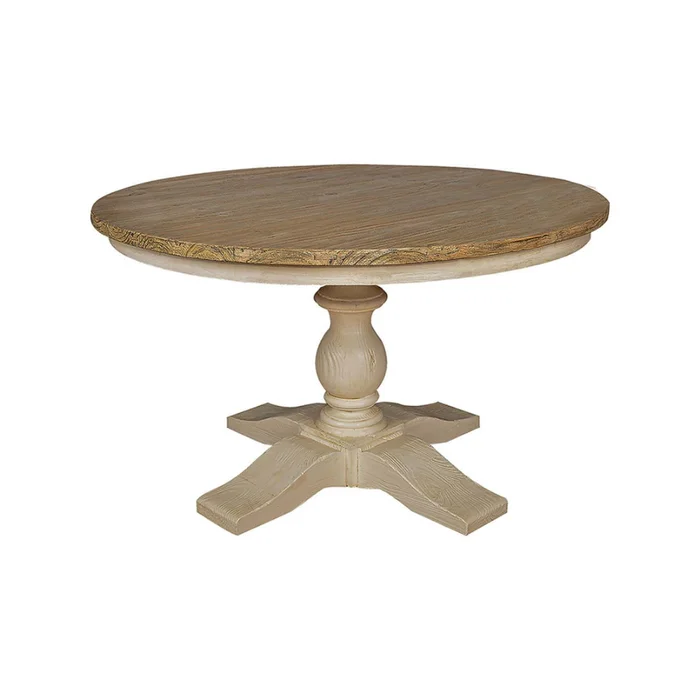 Mesa De Comedor Pino Blanco Redonda Ne02 en Multicolor - Mesas de comedor, Uruguay | Divino, vista 2