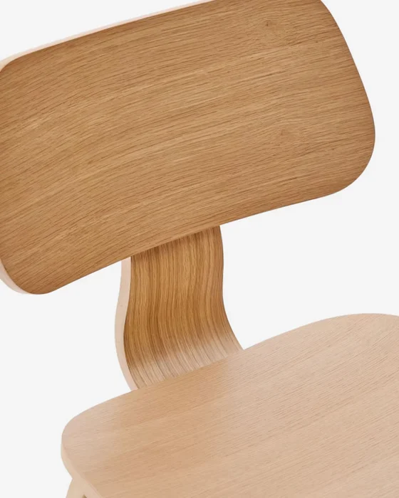 Silla Gena de chapa de roble en Madera natural - Sillas, Uruguay | Kavehome, vista 4