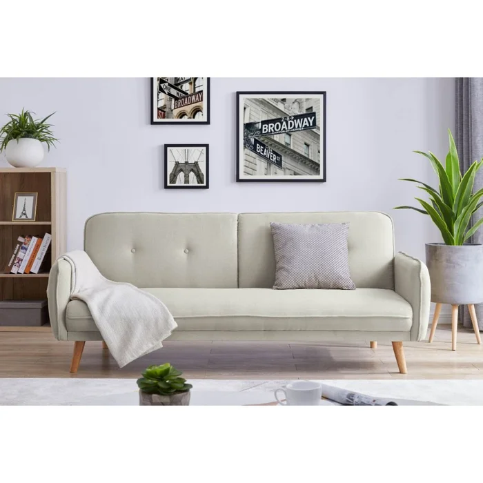 Sillón Cama Mìa en Tela - Gris en Beige - Sillones y sofás, Uruguay | Rústico Hogar, vista 5