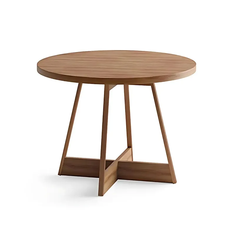Mesa de Comedor Redonda - Atix - Rose en Madera natural - Mesas de comedor, Uruguay | Ecowood