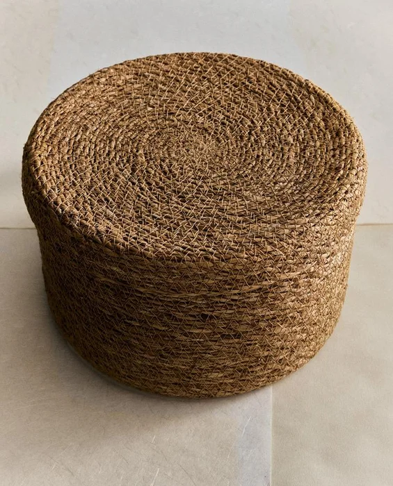 CESTA SEAGRASS TAPA en Marrón - Canastos, Uruguay | Zara Home
