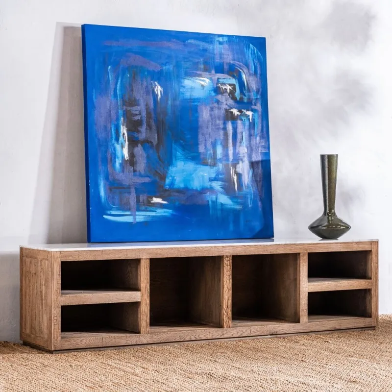 Rack Solid en Madera natural - Muebles para TV, Uruguay | Aihaus