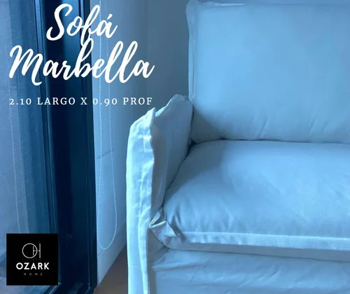Sofá 3 Cuerpos Ozark Premium Marbella Funda Desmontable A Elección A Eleccion en Blanco - Sillones y sofás, Uruguay | Ozark Home, vista 10