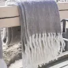 THROW BLEND LANA Y MOHAIR TOPO en Marrón - Textiles, Uruguay | Sentido Jose Ignacio, vista 1 de 2