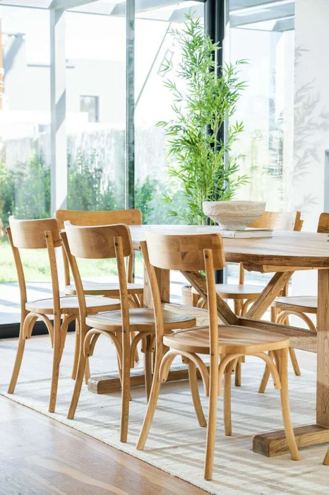 MESA COMEDOR OVAL - OLMO NATURAL - 2.20 X 1.05 MTS en Madera natural - Mesas de comedor, Uruguay | La Iberica, vista 27