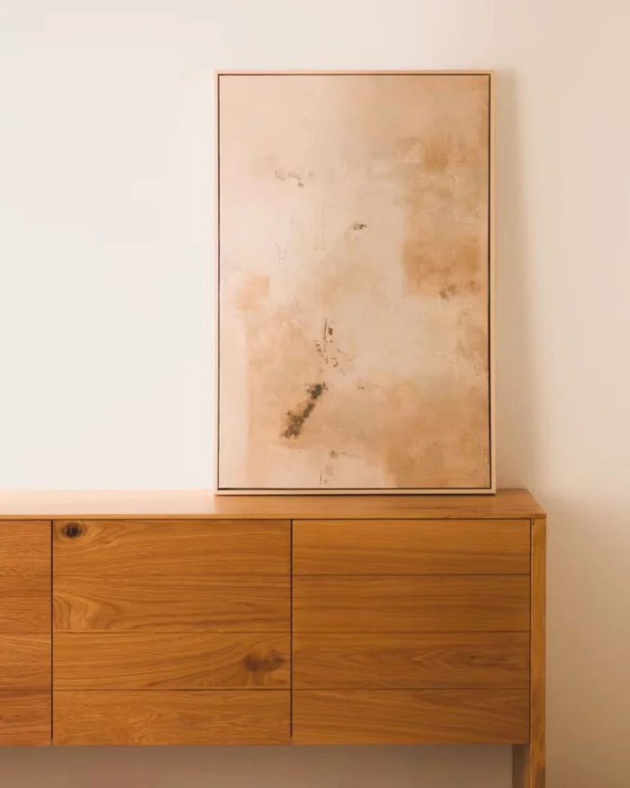 Cuadro abstracto Silpa beige 60 x 90 cm en Beige - Decoración de pared, Uruguay | Kavehome, vista 2