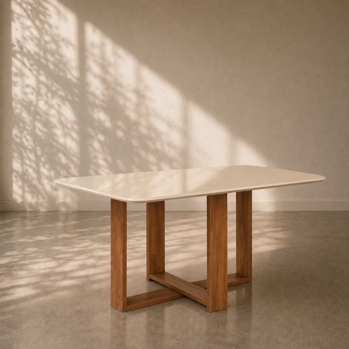 Combo de comedor Noma + 4 Sillas Kora en Beige - Mesas de comedor, Uruguay | Casa Brava, vista 3