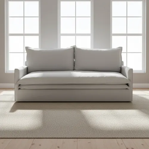 Sofa 4 Cuerpos Tela Gris Alaska en Gris - Sillones y sofás, Uruguay | Divino