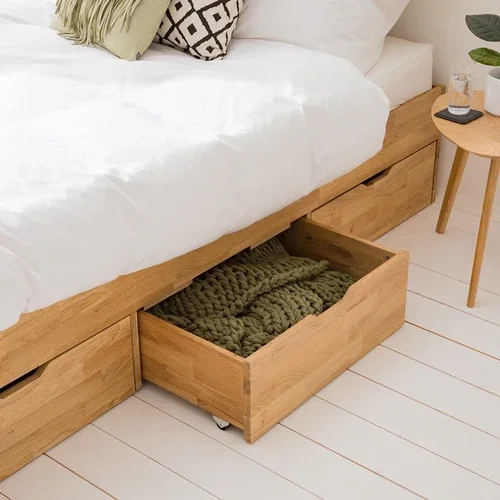 Cama Bromelia en Madera natural - Mesas de luz, Uruguay | Decoquadra, vista 4