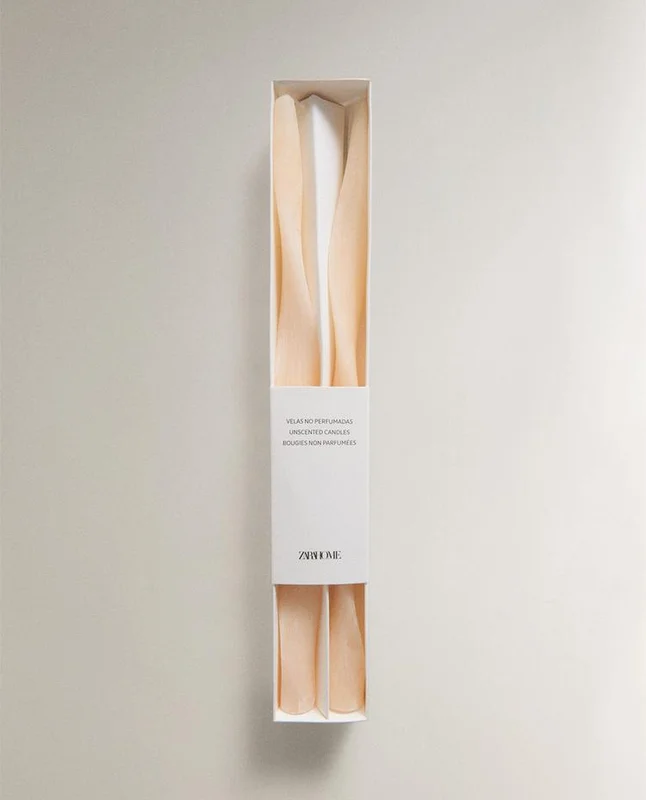 PACK VELAS DECORATIVAS TORSIONADAS (PACK DE 2) en Beige - Velas y Portavelas, Uruguay | Zara Home, vista 5