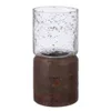 FAROL DE MADERA MANGO D10x21CM MARRON TRANSPARENTE - Velas y Portavelas, Uruguay | Decohogar, vista 1 de 4