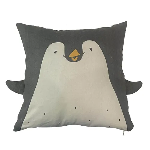 ALMOHADON ALGODON 40x40CM PINGUINO - Textiles, Uruguay | Decohogar
