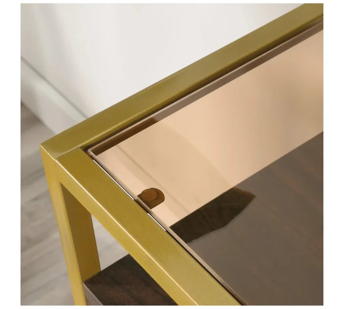 Mesa de Arrime con Estante - Sauder - Linea Harper Heights en Marrón - Muebles para TV, Uruguay | Ecowood, vista 3