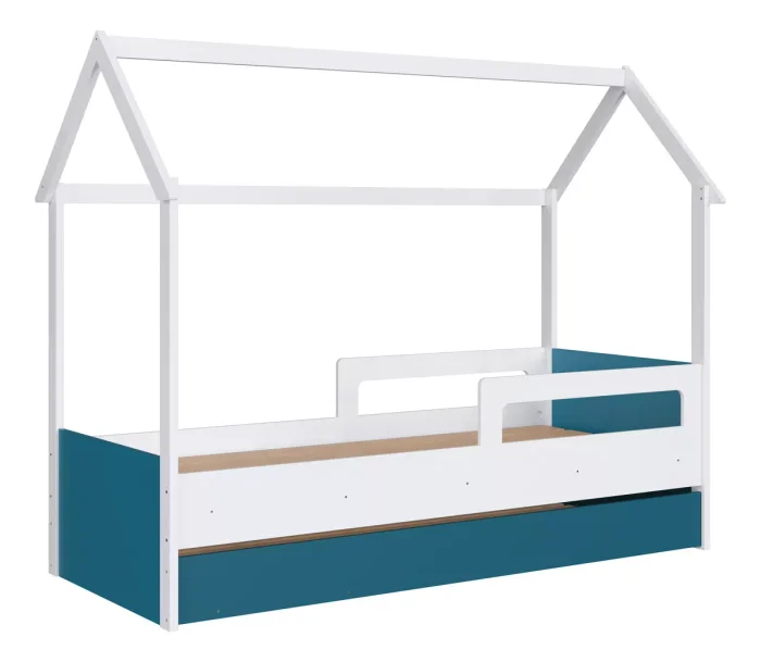 Cama Siena – con Marinera – Azul - Dormitorio, Uruguay | RM Muebles y Deco, vista 4