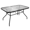 MESA RECTANGULAR DE PATIO SLING 140x90 CM en Negro - Muebles para el exterior, Uruguay | Alfa Ventas, vista 2 de 2