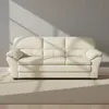 Sillón 3 Cuerpos Cuero Natural-beige Florencia Crudo en Blanco - Sillones y sofás, Uruguay | Divino, vista 1 de 6