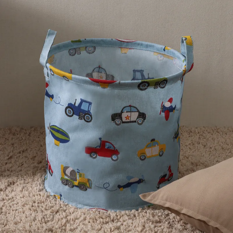 Cesto De Tela Infantil Mediano en Celeste - Canastos, Uruguay | Tiendas Montevideo