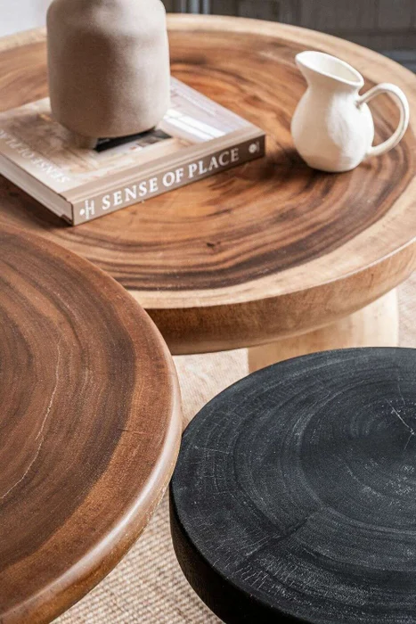MESA MALLORCA - SUAR - DIAMETRO 70 CMS en Madera natural - Mesas de living, Uruguay | La Iberica, vista 6