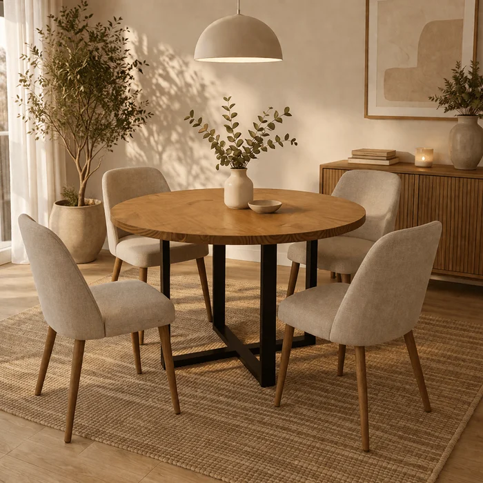 MESA COMEDOR YORK REDONDA - Mesas de comedor, Uruguay | Forum Design, vista 2