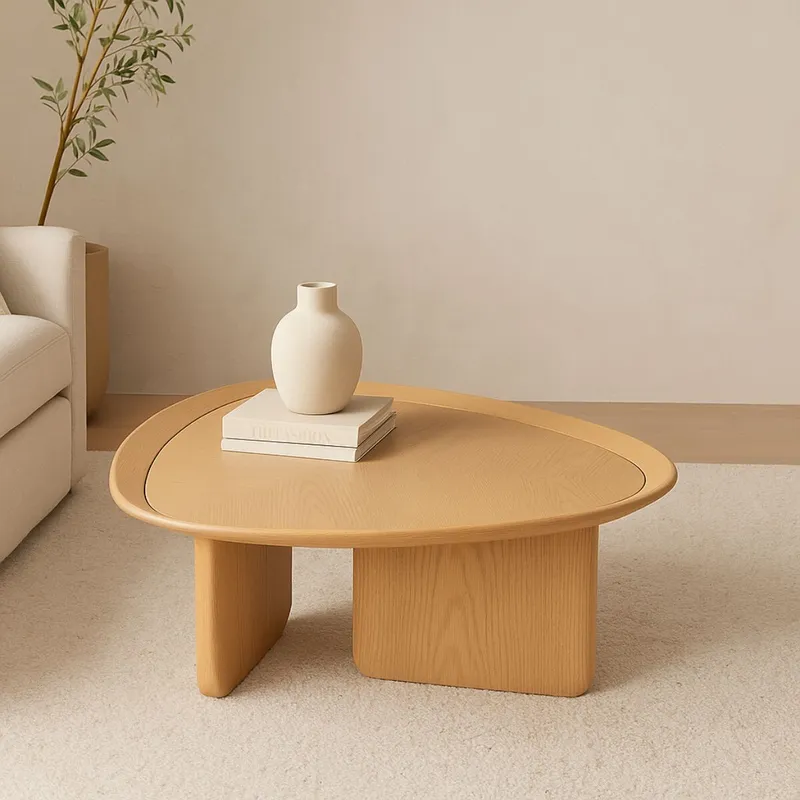 MESA DE CENTRO PEANUT BEIGE en Beige - Mesas de comedor, Uruguay | Viasono