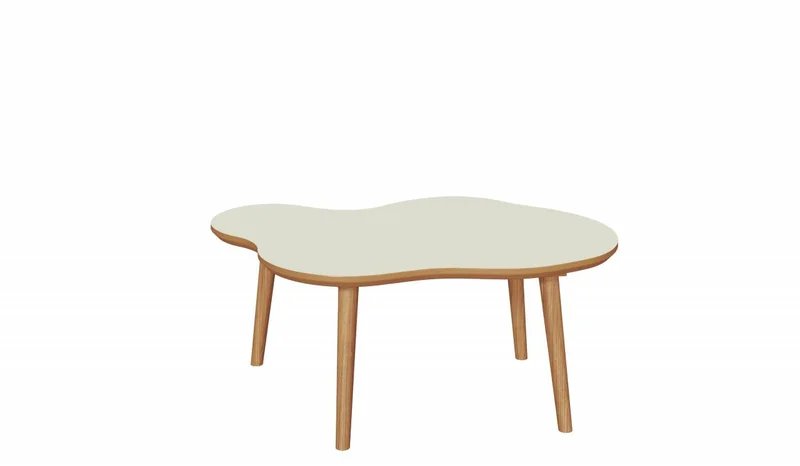 Mesa De Centro Ratona Organica 88CM 100% MDF en Beige - Mesas de living, Uruguay | Balton, vista 5