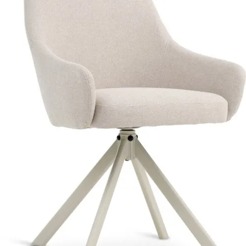 Silla de comedor ROSTRUP giratoria tela beige en Beige - Sillas, Uruguay | JYSK
