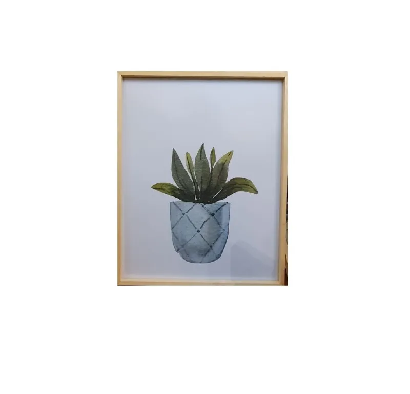 Marco Natural Flower Pot lll en Madera natural - Decoración de pared, Uruguay | Finkel