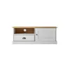 Rack de TV - 1 Puerta - 1 Cajón - Línea Oslo - Blanco en Blanco - Muebles para TV, Uruguay | Ecowood, vista 4 de 4