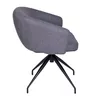 Silla De Oficina Tela-y-metal Gris Round en Gris - Escritorios y sillas de escritorio, Uruguay | Divino, vista 5 de 6