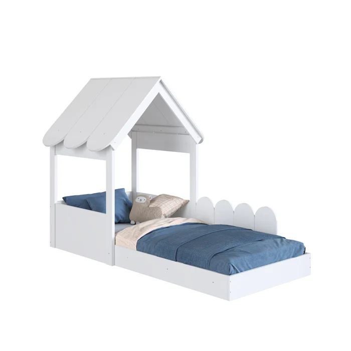 Cama Gretel – Total Blanco en Blanco - Dormitorio, Uruguay | RM Muebles y Deco, vista 4