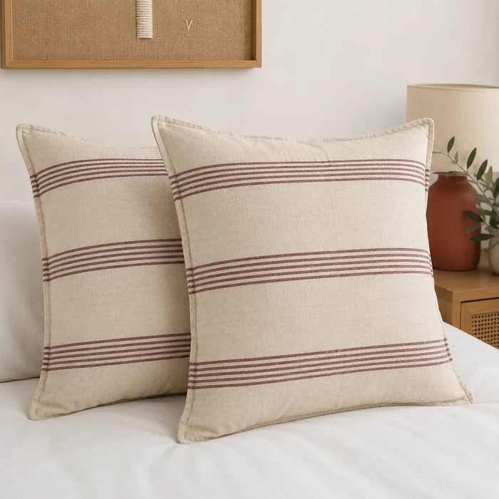 Almohadon Tierra Multi Raya - Textiles, Uruguay | Decilo con Alma, vista 3