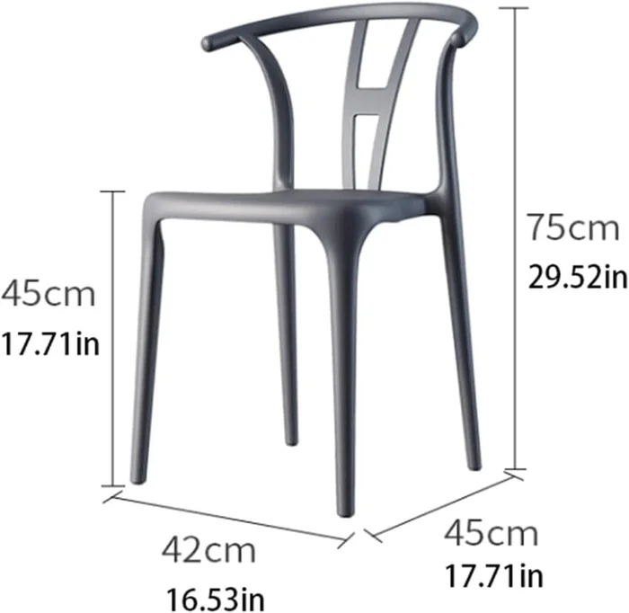 Silla Wishbone de jardin - Negro en Negro - Muebles para el exterior, Uruguay | La Cueva Muebles, vista 2