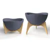 MACETA C/BASE MADERA 38X20CM TRYAS GRIS - Macetas, Uruguay | Decohogar, vista 1 de 5