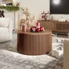 MESA DE CENTRO 3D ROBLE CLARO CIRCULAR - Mesas de comedor, Uruguay | Viasono, vista 1 de 5
