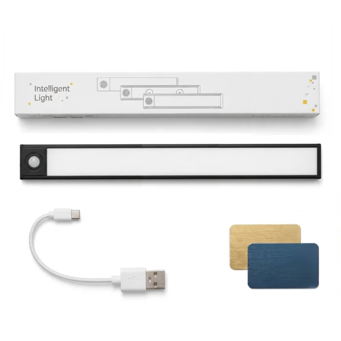 Lámpara Recargable Con Sensor De Movimiento Morais 60CM CCT Negro en Blanco - Lámparas colgantes, Uruguay | Serlux, vista 2