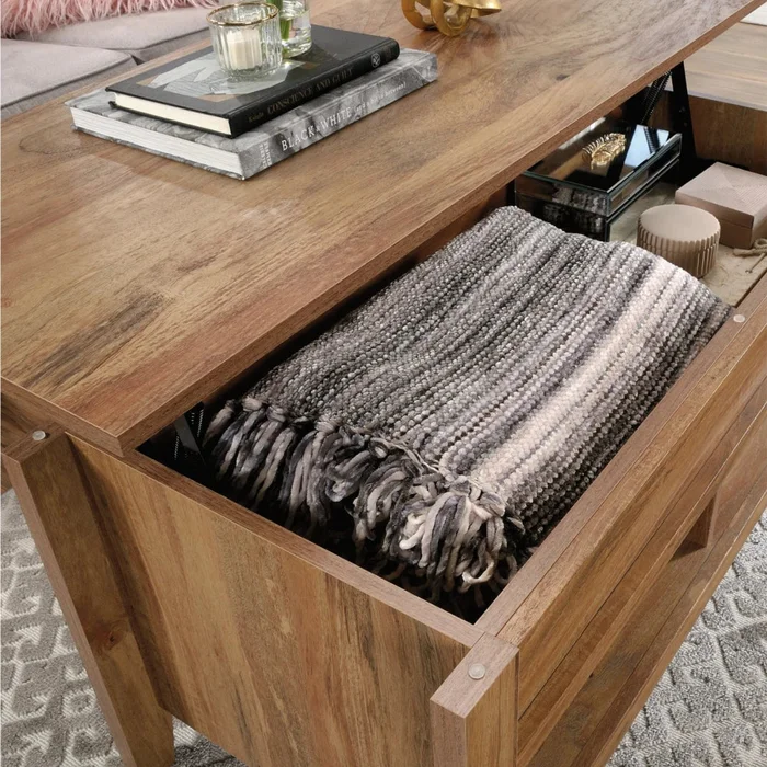 Mesa Ratona Articulada Sauder - Linea Dakota Pass - Marrón en Marrón - Mesas de living, Uruguay | Ecowood, vista 4