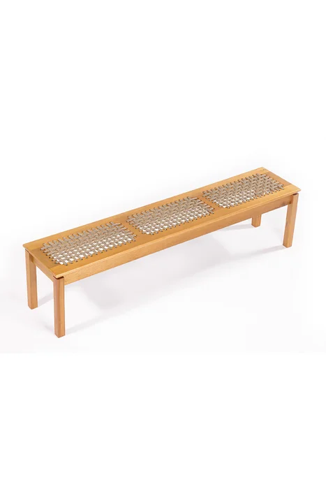 BANCO TRACO CUERDA RAMI 140x37x43CM JATOBA - Muebles para el exterior, Uruguay | Vinibel