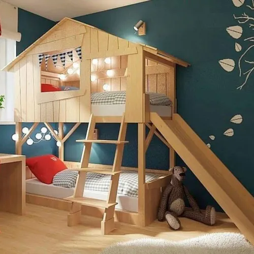 Cama Montessori en Madera natural - Dormitorio, Uruguay | Treehouse Deco
