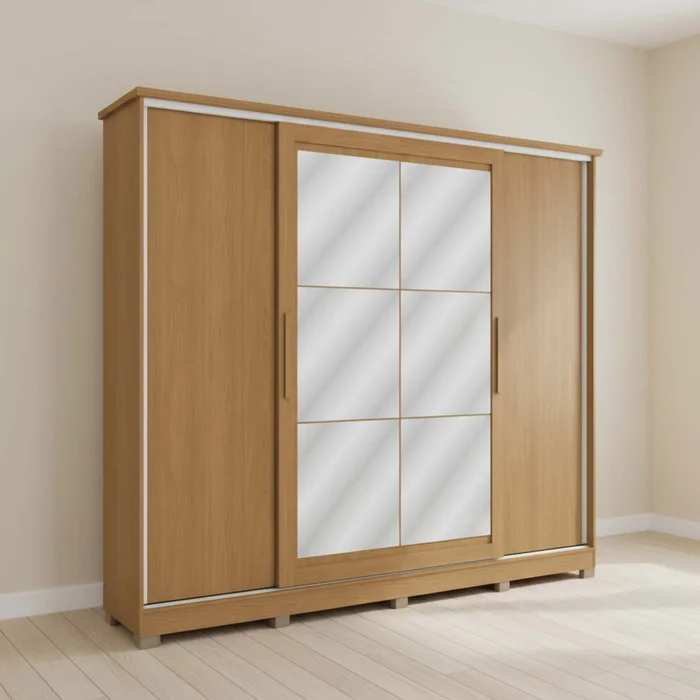 Placard 4 Puertas Mdp Natural-beige Heritage en Beige - Roperos y placares, Uruguay | Divino
