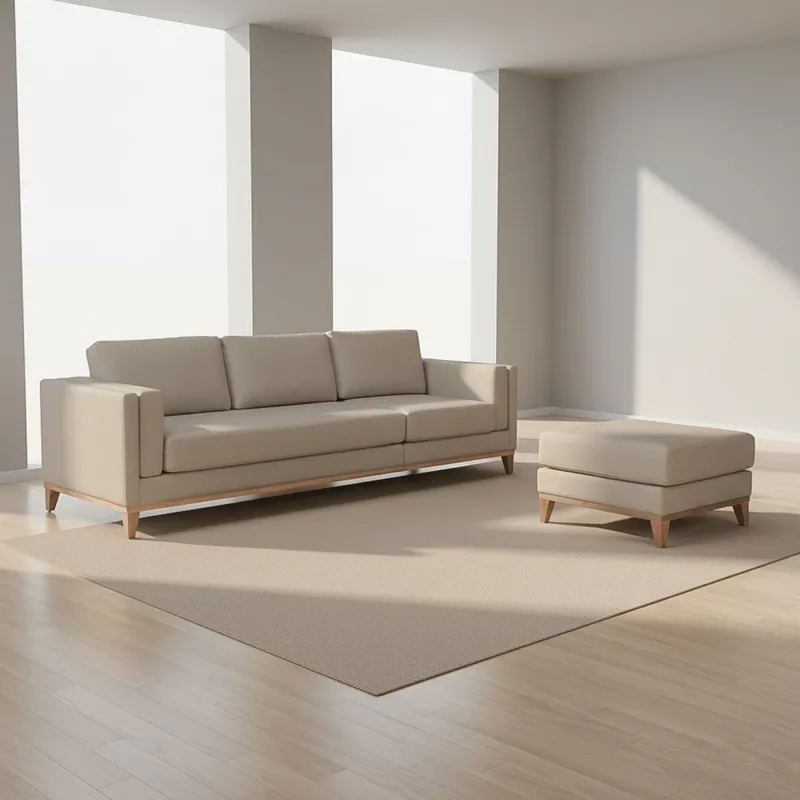 Sillón Con Chaise Más De 4 Cuerpos Tela-premium Natural-beige Easy Clean Luxor Premium Beige en Beige - Sillones y sofás, Uruguay | Divino
